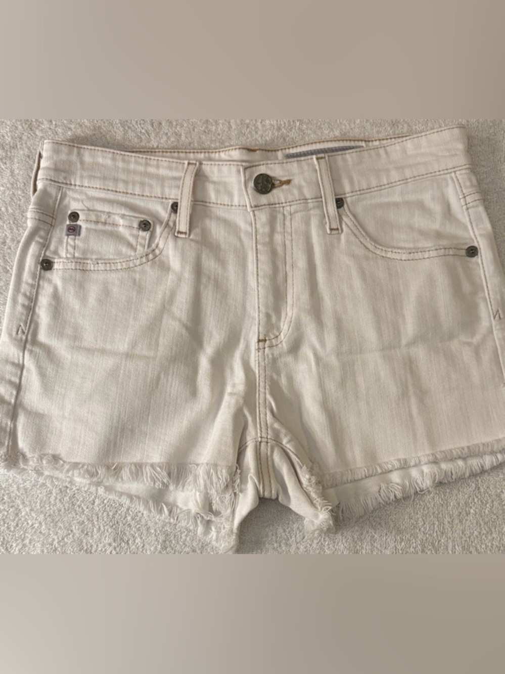 AG ED Adriano Goldschmied Anthropologie Bryn Ex-Boyfriend Cut Off Denim Shorts